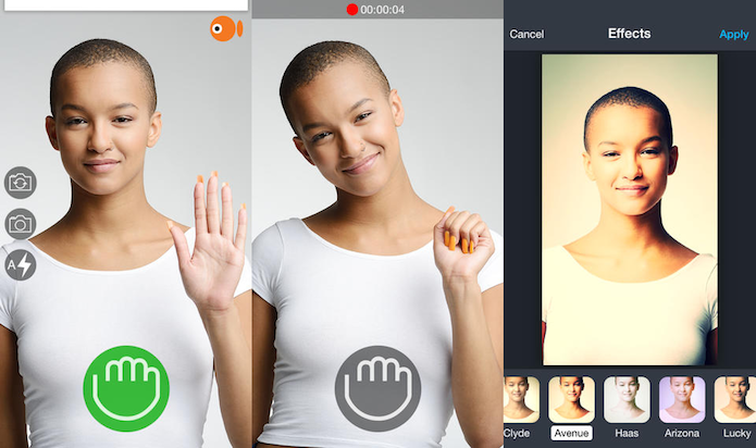Faça selfies usando apenas gestos com o GoCam (Foto: Divulgação/AppStore)