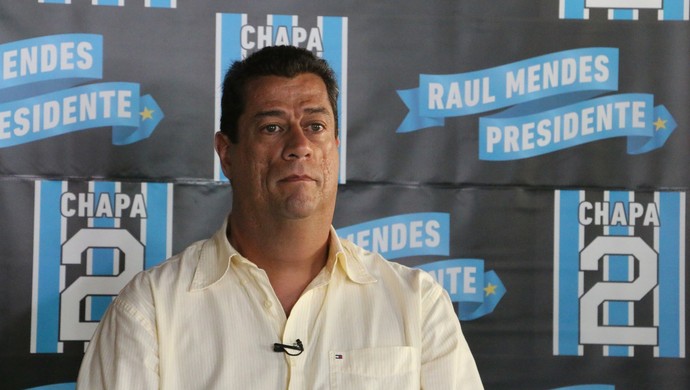 candidato presidência do Grêmio Raul Mendes (Foto: Eduardo Moura/GloboEsporte.com)