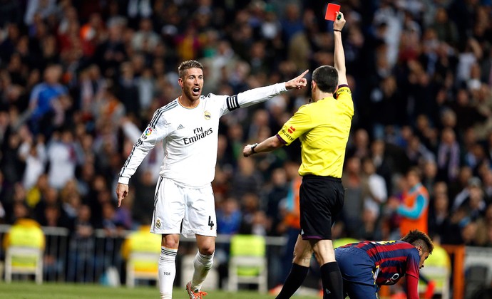 Undiano Mallenco expulsa Sergio Ramos Real Madrid (Foto: Agência Reuters)