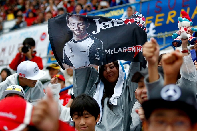 Com grande identificação com o país, Jenson Button é um dos favoritos da torcida japonesa  (Foto: Getty Images)