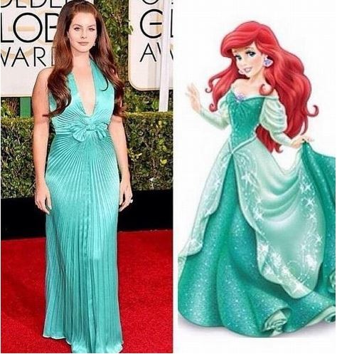 Lana Del Rey é comparada a Pequena Sereia Ariel (Foto: Reprodução do Instagram)