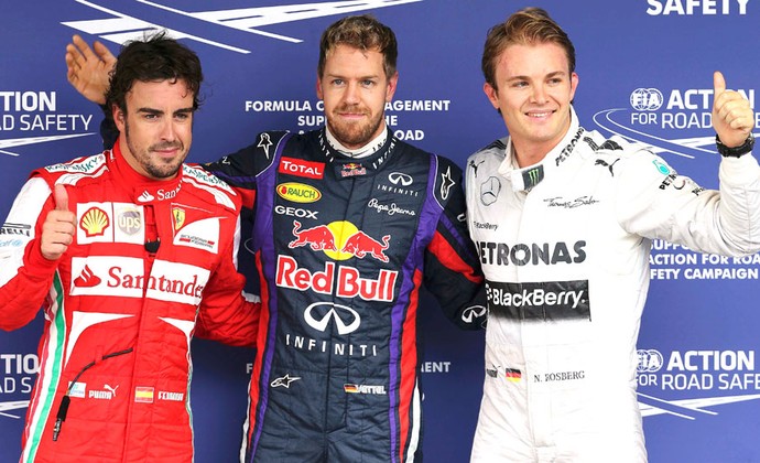 Alonso, Vettel e Rosberg Treino GP Brasil Formula 1 (Foto: Agência Reuters)