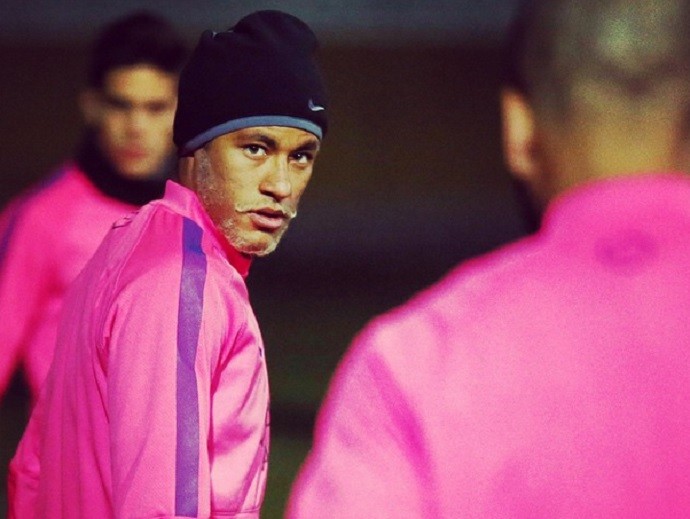 Neymar treino Barcelona (Foto: Reprodução/Instagram)