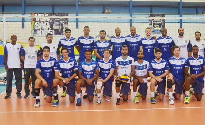 São José Vôlei equipe 2016 Superliga Tênis Clube (Foto: Tião Martins/PMSJC)