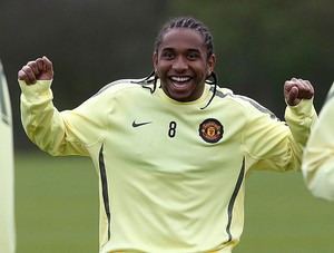 anderson manchester united treino (Foto: agência Reuters)