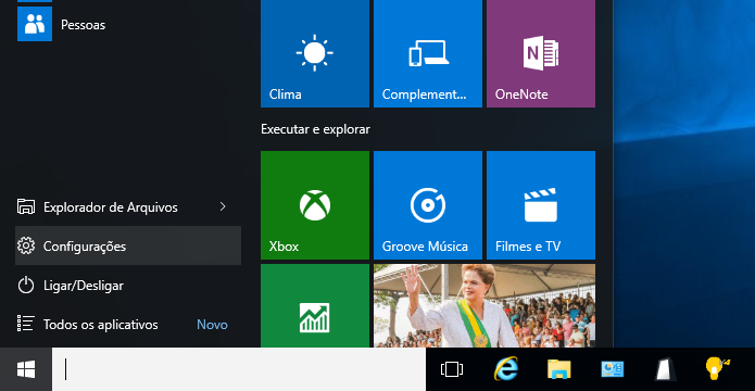 Abra o painel de controle do Windows 10 (Foto: Reprodução/Helito Bijora)