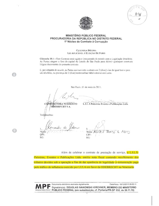 Ministério Público - Lula - Odebrecht (Foto: Reprodução) Ministério Público - Lula - Odebrecht (Foto: Reprodução)