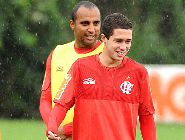 Quiroga no treino do Flamengo (Foto: Alexandre Vidal / Fla Imagem)