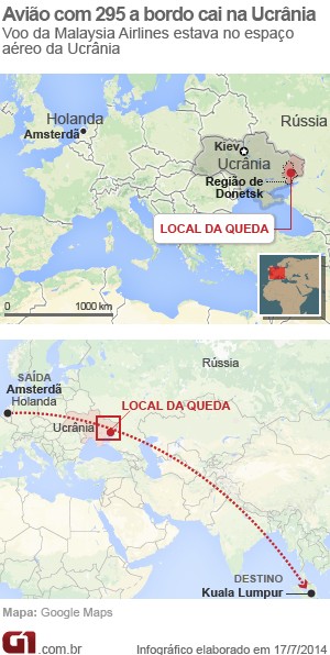 Novo mapa local da queda do avião ucrânia (Foto: Arte/G1)