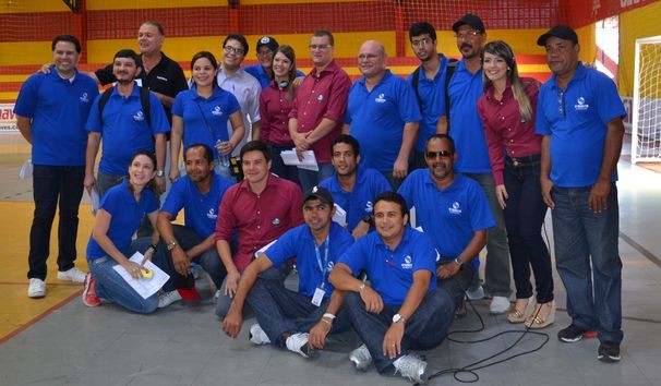 Equipe da TV Sergipe que trabalho na transmissão do evento (Foto: TV Sergipe/ Divulgação)
