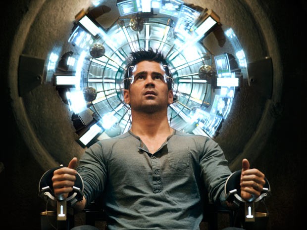 Douglas Quaid (Colin Farrell) durante implante de memória na Recall: operário passa a ser perseguido depois do procedimento mal sucedido (Foto: Divulgação) Douglas Quaid (Colin Farrell) durante implante de memória na Recall: operário passa a ser perseguido depois do procedimento mal sucedido (Foto: Divulgação)