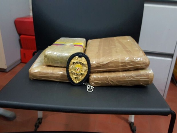 Tabletes com maconha estavam dentro de uma sacola (Foto: Polícia Civil de Oriximiná/Divulgação)