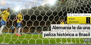 Repercussão: jornal argentino cita 'surra' e goleada 'inesquecível' (Reprodução Clarin)