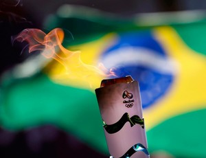 Tour da Tocha Olímpica Brasil bandeira (Foto: Rio 2016 / Fernando Soutello)