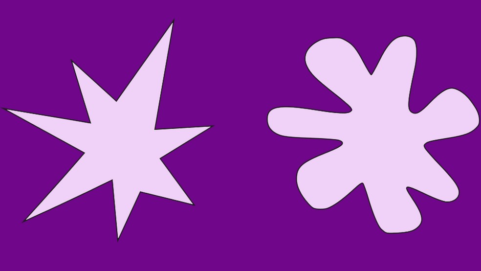 A sinestesia ajuda a explicar por que a maioria das pessoas nomeia estas figuras do mesmo jeito (Foto:  BBC)