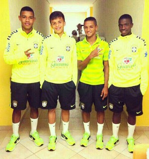 Representantes Flamengo Seleção Brasil Sub-15 (Foto: Globoesporte.com)
