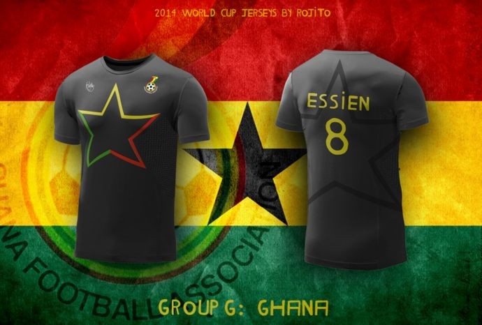 Blog da Copa - design camisa de Gana