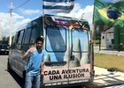 Uruguaios viajaram 4 mil km em van (Gioras Xerez/G1 Ceará)
