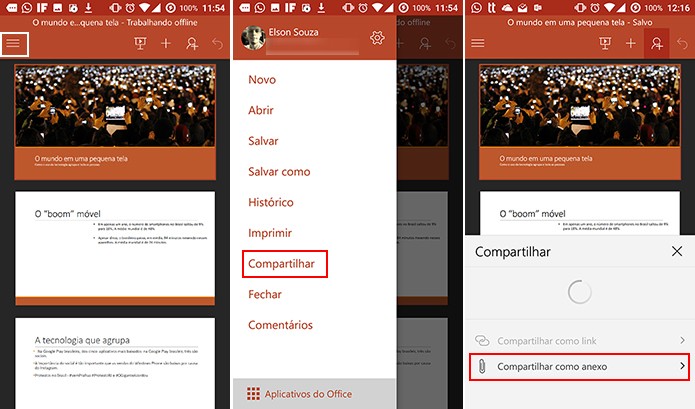 Usuário pode adicionar apresentação ao OneNote a partir do PowerPoint (Foto: Reprodução/Elson de Souza)