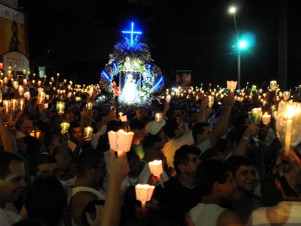 Romaria dos Homens saindo da Catedral Metropolitana de Vitória -  06/04/2013 (Foto:  Carlos Alberto Silva/ Arquivo A Gazeta)