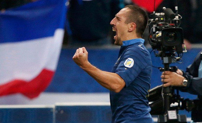 Ribery Comemoração França (Foto: Reuters)