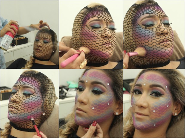 Aprenda a fazer a maquiagem de sereia (Foto: Catarina Costa/G1 PI)
