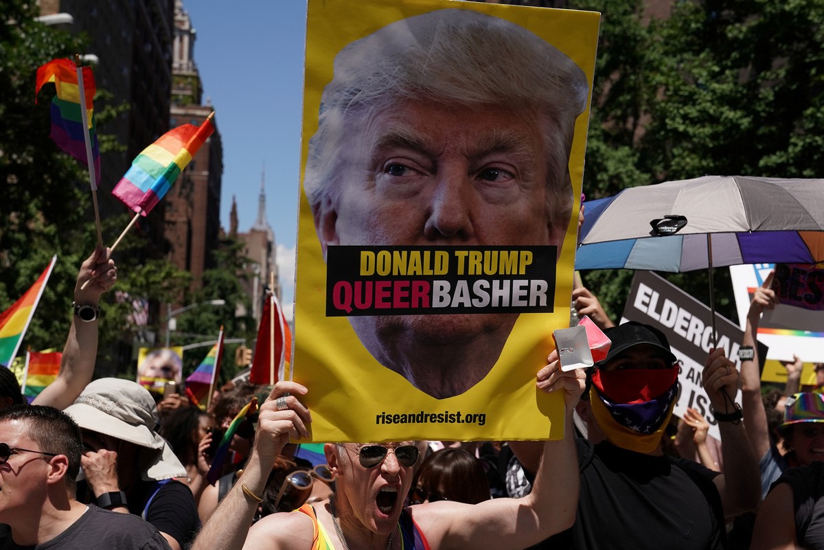 Parada Do Orgulho Gay Em Nova York Tem Protesto Contra Trump Mundo G