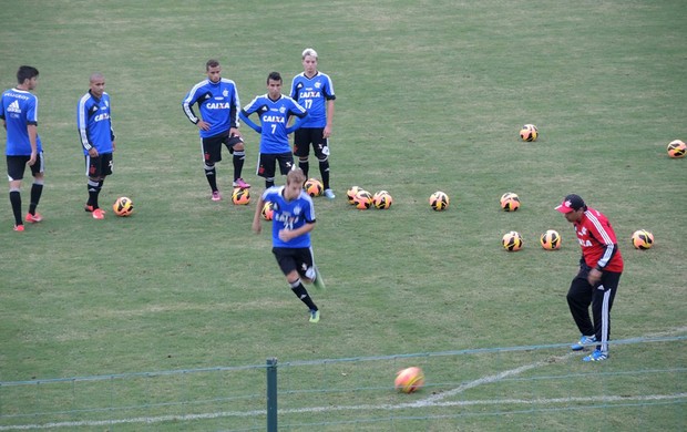 Marcelo Moreno treino Flamengo (Foto: Cahê Mota)