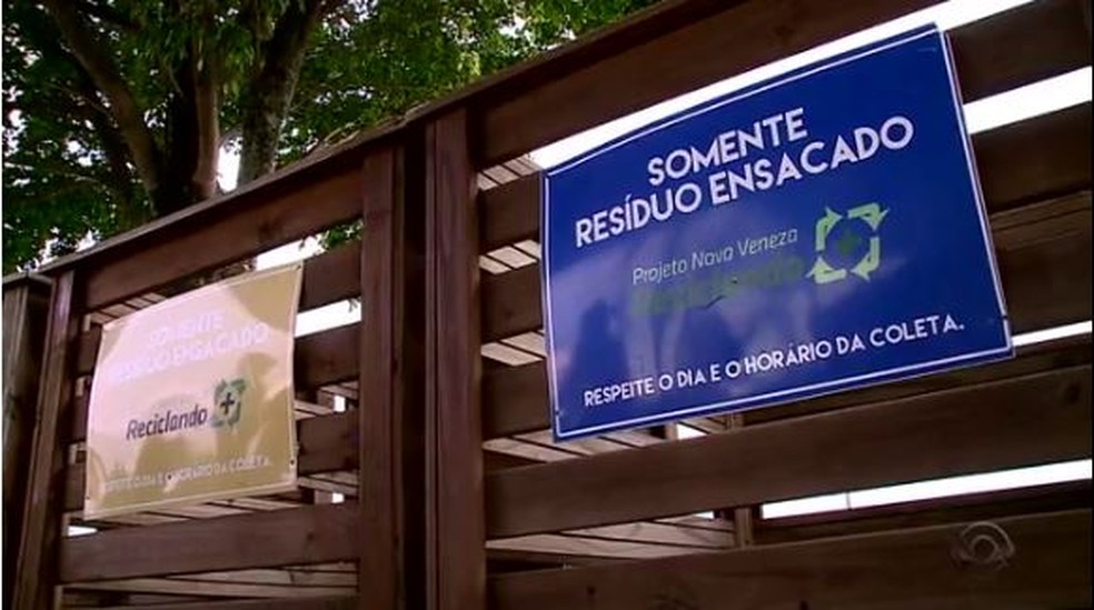 Prefeitura economizou com a reciclagem (Foto: Reprodução RBS TV)