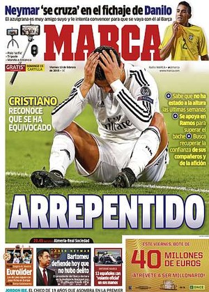 Cristiano Ronaldo capa jornal (Foto: Reprodução)