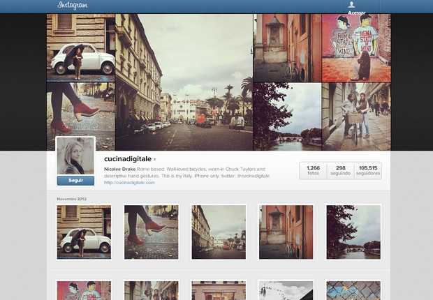 Novo perfil do Instagram já está disponível para alguns usuários (Foto: Reprodução)