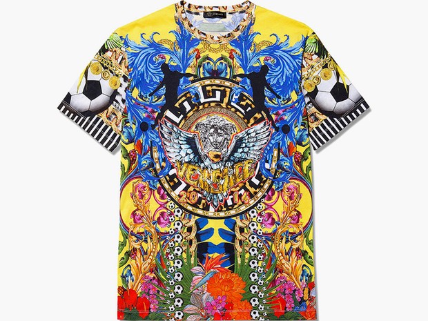 Versace - camiseta sobre a Copa custa RS$ 1.500 (Foto: Divulgação)