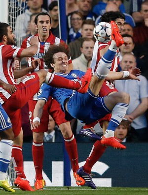 David Luiz, Chelsea x Atlético de Madrid (Foto: AFP)