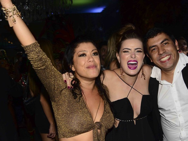 Luka e Rayanne Morais em festa em São Paulo (Foto: Leo Franco/ Ag. News)