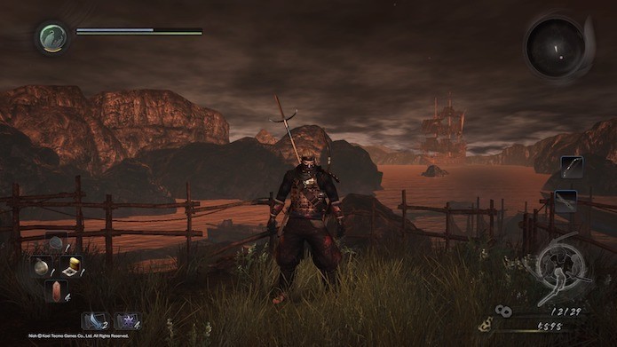 Nioh traz referências históricas ao seu mundo fantasioso (Foto: Reprodução/Victor Teixeira)