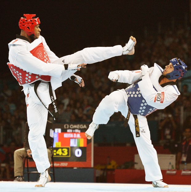 taekwondo, Keita e  Carlo Molfetta, Londres 2012 (Foto: Agência AFP)