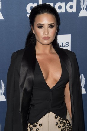 Demi Lovato em prêmio em Los Angeles, nos Estados Unidos (Foto: Valerie Macon/ AFP)