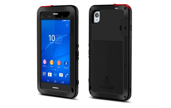 Capa super resistente para Xperia Z3 tem visual de armadura (Foto: Divulgação/Lovemei)