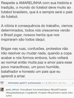 brasil alemanha podolski (Foto: Reprodução / Instagram)