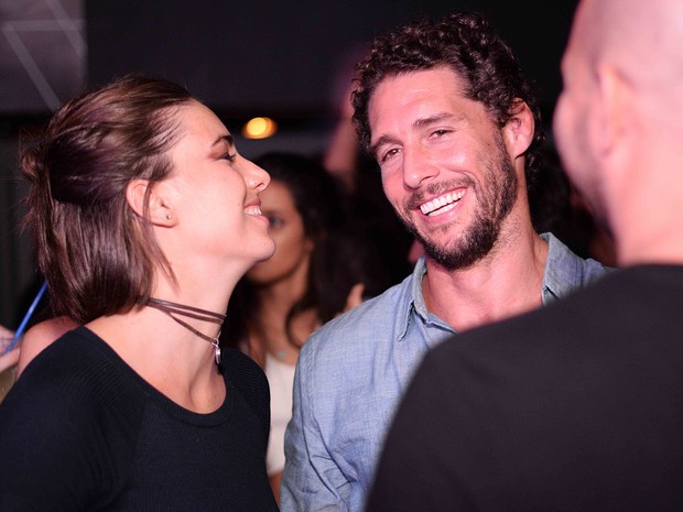 Flávio Canto e a namorada, Alice Bento, em festa no Centro do Rio (Foto: Ari Kaye/ Divulgação)