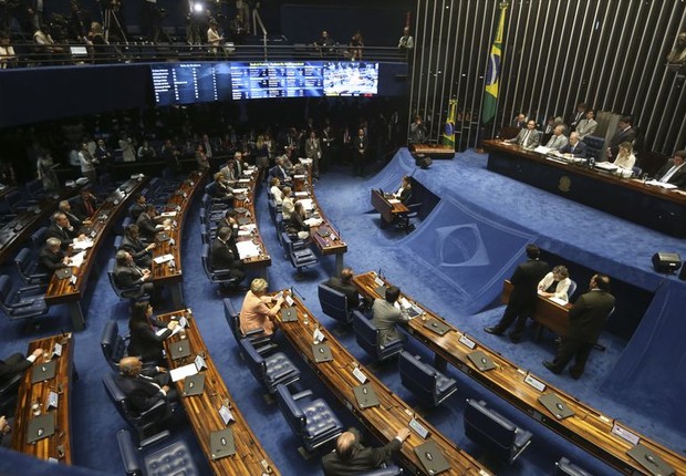 Senado vota parecer e decide se Dilma vai a julgamento (Foto: Antonio Cruz/ Agência Brasil)