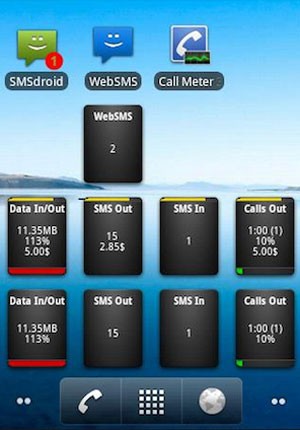 Call Meter 3G auxilia a gerenciar o tempo gasto em ligações telefônicas. (Foto: Reprodução)