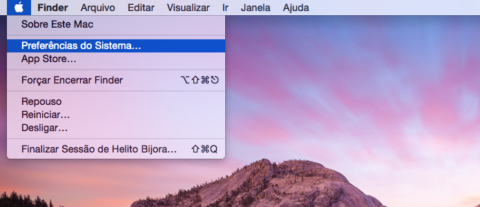 Acesse as configurações do OS X (Foto: Reprodução/Helito Bijora)