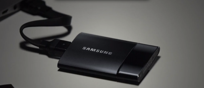 O SSD T1, da Samsung, tem capacidade de 1 TB (Foto: Divulgação/Samsung)