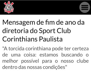 Nota: Corinthians promete 