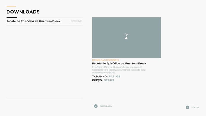 Pressione Y para acessar a loja do Quantum Break (Foto: Reprodução/Murilo Molina)