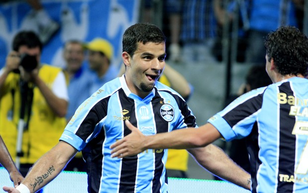 André Lima marca gol na inauguração da Arena do Grêmio (Foto: Wesley Santos/Divulgação, Grêmio)
