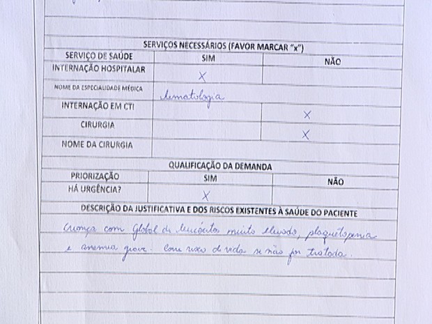 Exames de leucemia