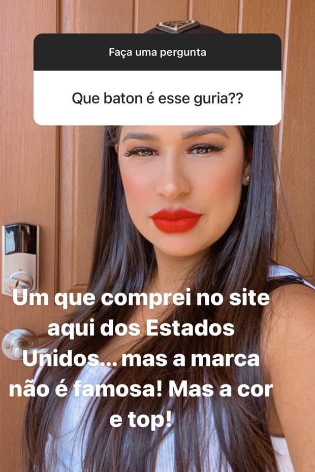 Simone Mendes rebate internauta que chamou sua boca de feia (Foto: Reprodução/Instagram)