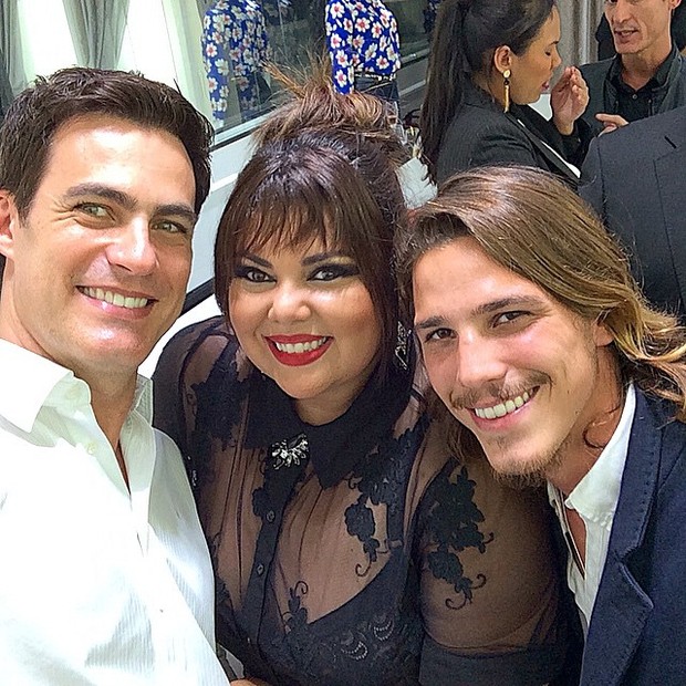 Carlos Casagrande, Fabiana Karla e Rômulo Neto em evento em Brasília (Foto: Instagram/ Reprodução)